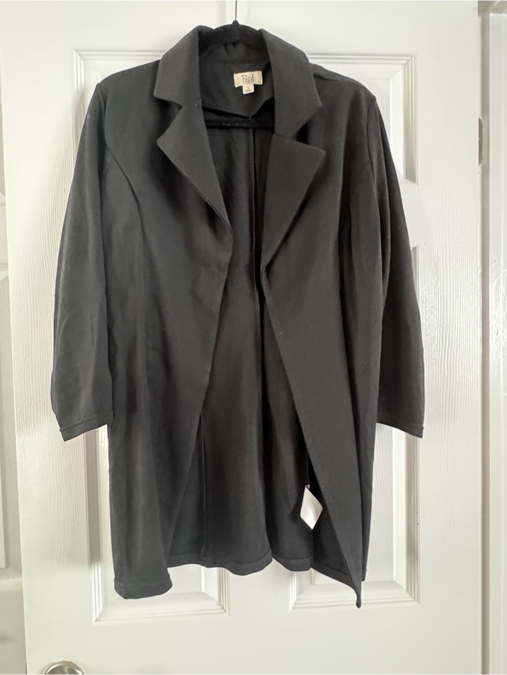 Women’s Black Open-Front Blazer Jacket